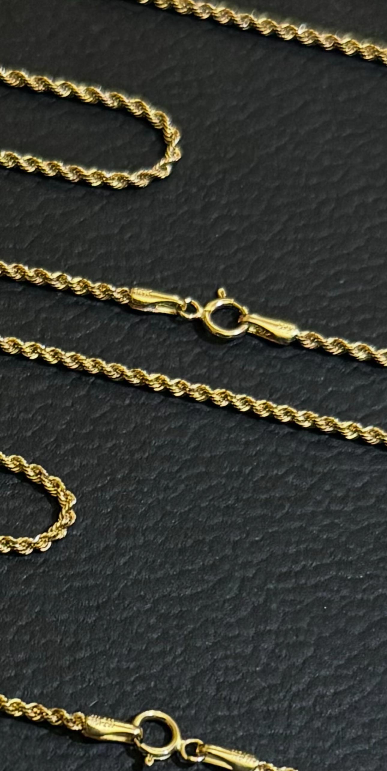 Pulsos de oro Solido 14k tejido torzal