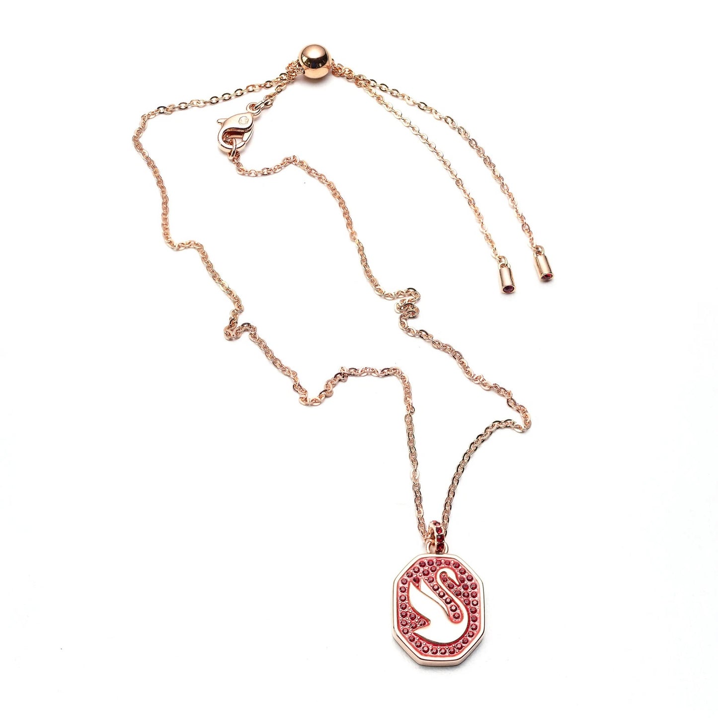 Collar Swarovski Cisne Rojo