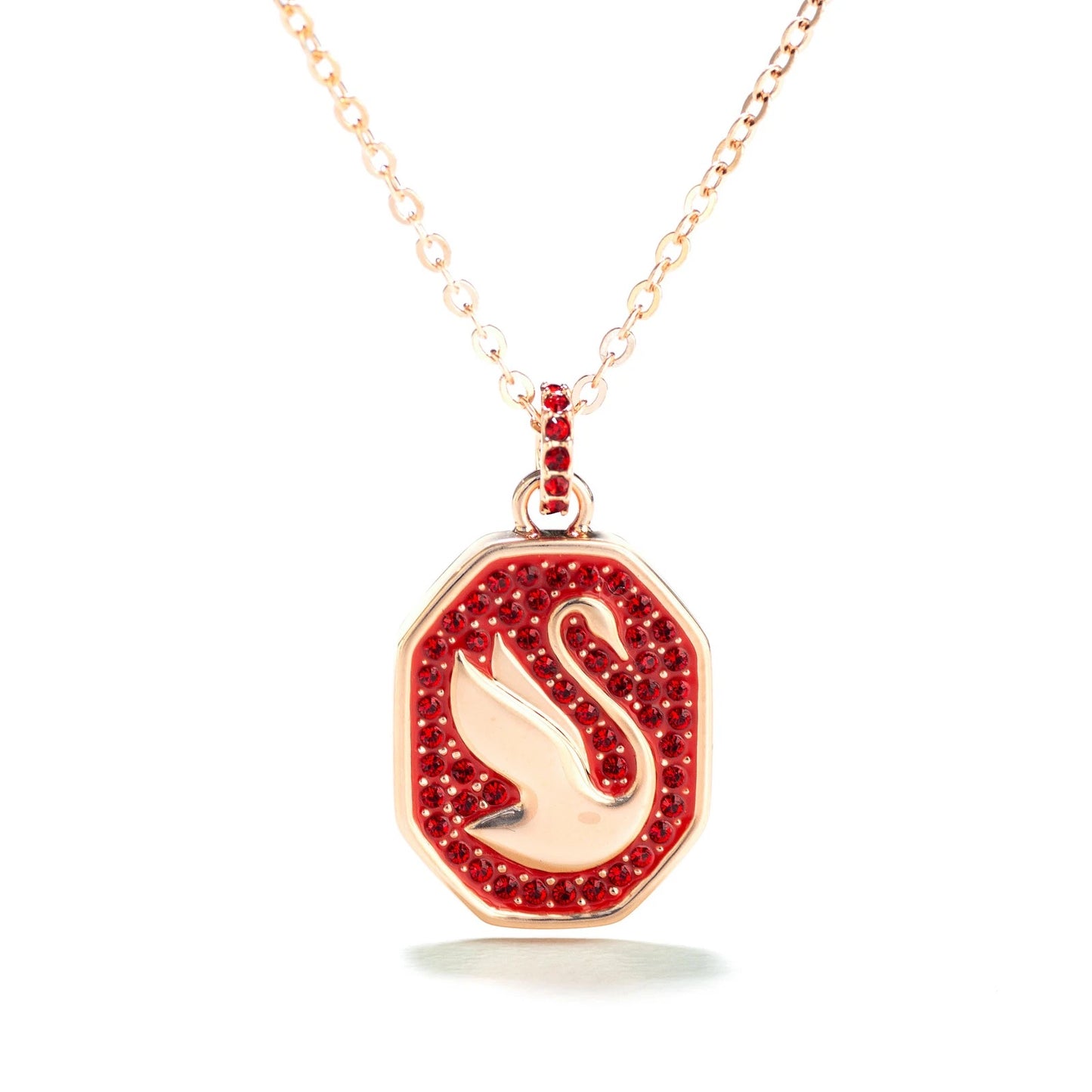 Collar Swarovski Cisne Rojo