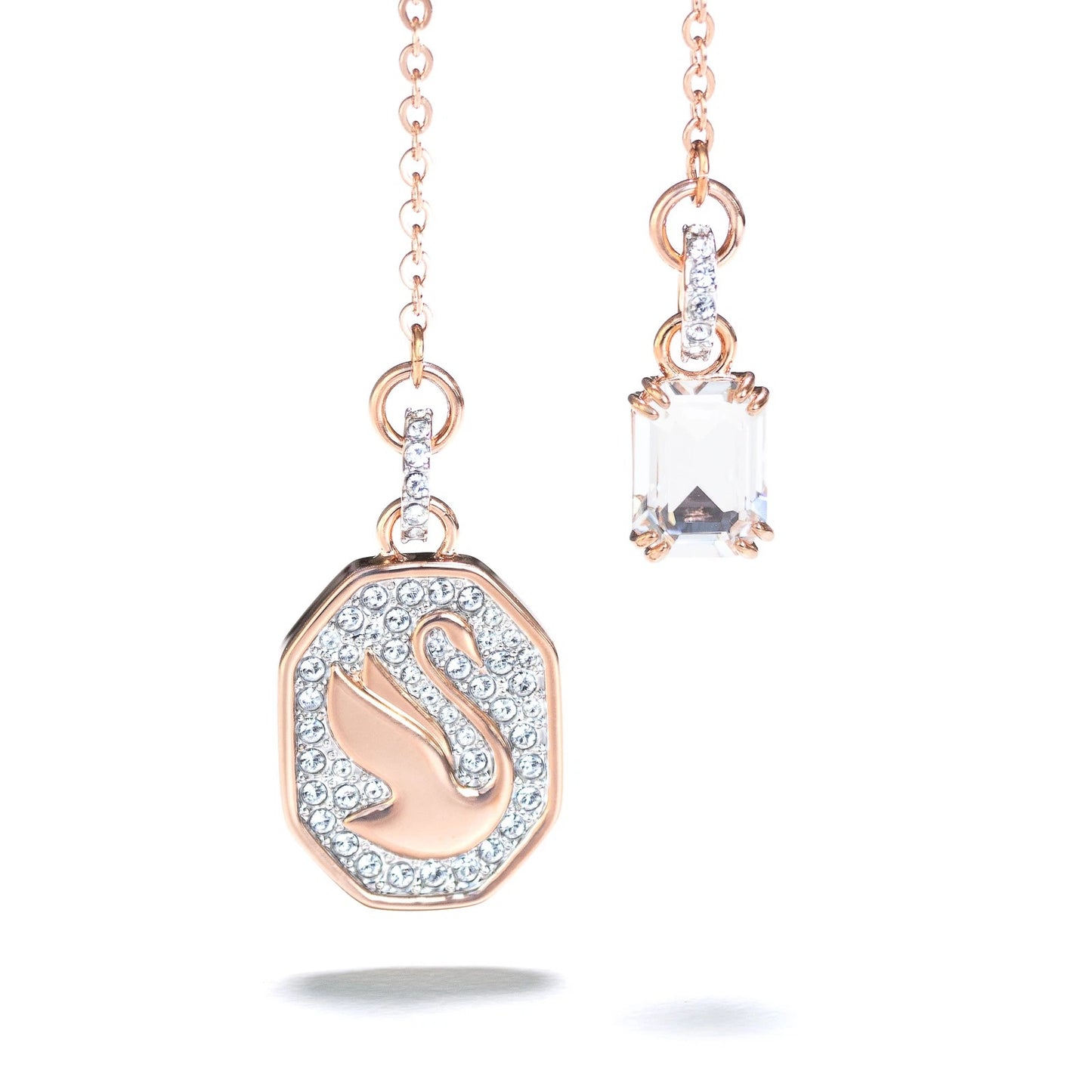 Collar Swarovski Cisne Rosa