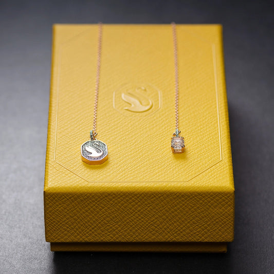 Collar Swarovski Cisne Rosa